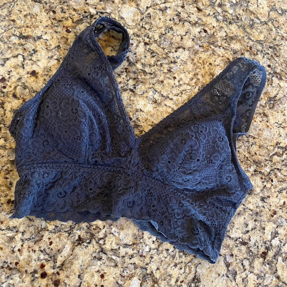 SO juniors grey lace bralette
